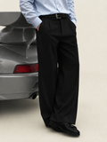 Midnight Drape Trousers in Black